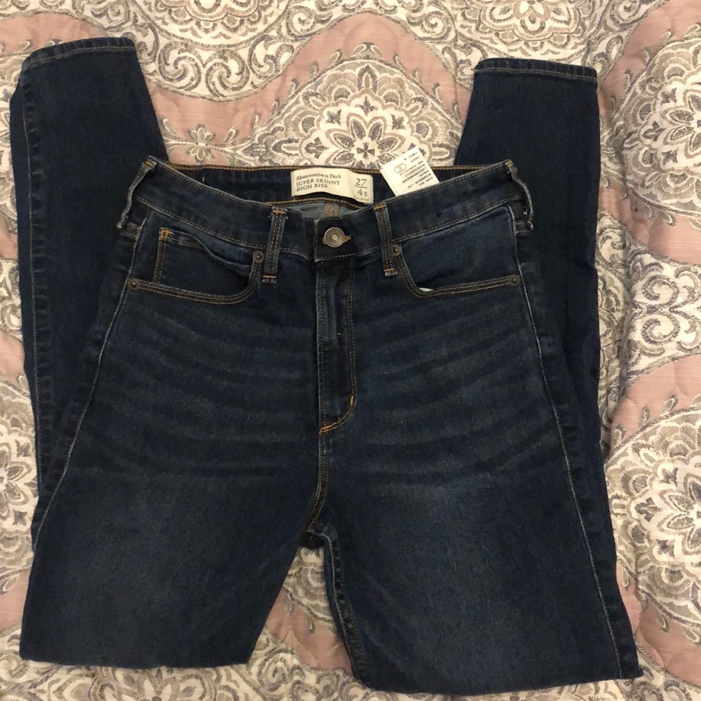 A&F super skinny high rise